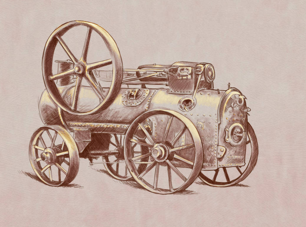 image of an old machine